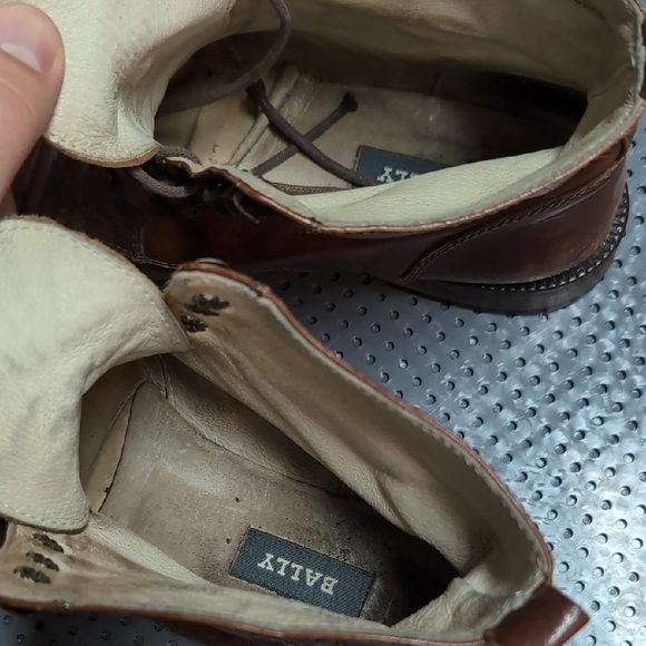 Bally Brown Leather Boots With Laces - Picture 7 of 9